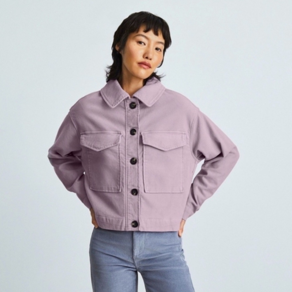 Everlane Moleskin Utility Jacket (Lilac)